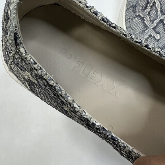The Flexx Women's Slip On Snake Leather Sneakers Size US 7 Sneak Name Roccia - Picture 7 of 10